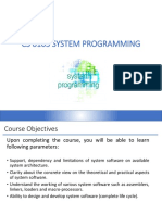 CS 6103 SYSTEM PROGRAMMING: Course Objectives, Syllabus, Books
