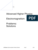 Ah Electromagnetism Tutorial Solutions 2013