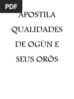 Apostila Qualidades de Ogún e Seus Orôs 1