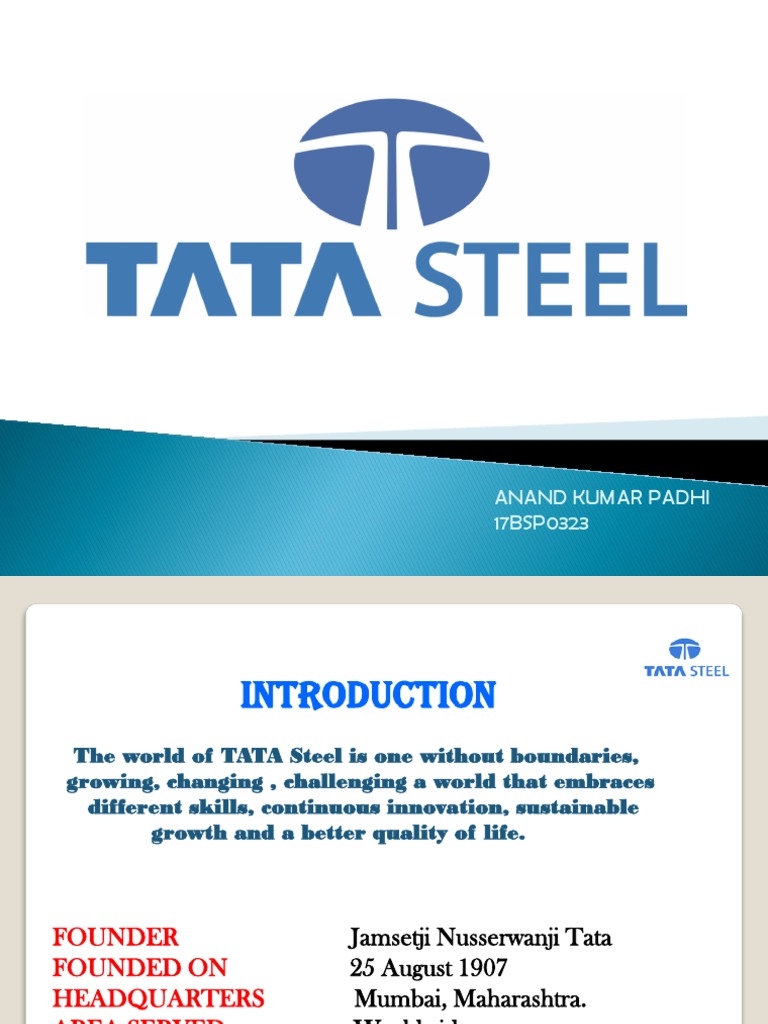 TATA Steel Overview and Financial Analysis | PDF | Business