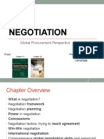 Negotiation: Global Procurement Perspective