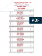 Physics: Library Department