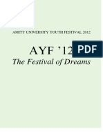 The Festival of Dreams: Amity University Youth Festival 2012