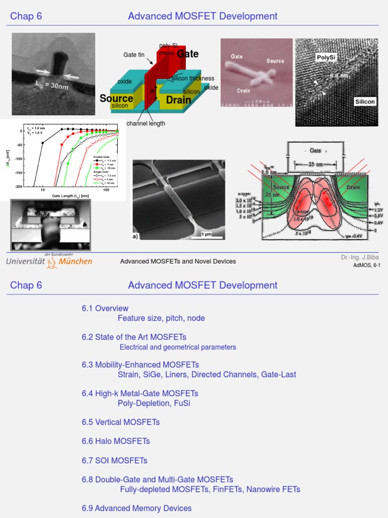 06 Advanced MOSFET PDF | PDF | Mosfet | Field Effect Transistor