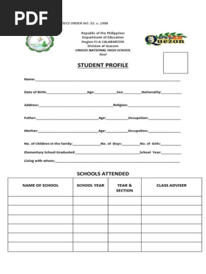 Student Profile