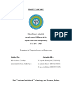 Minor Project Report On Projectoscope PDF