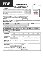 Armed Forces Institute of Radiology & Imaging: Reg No