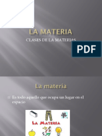 LA MATERIA Exponer Quimica