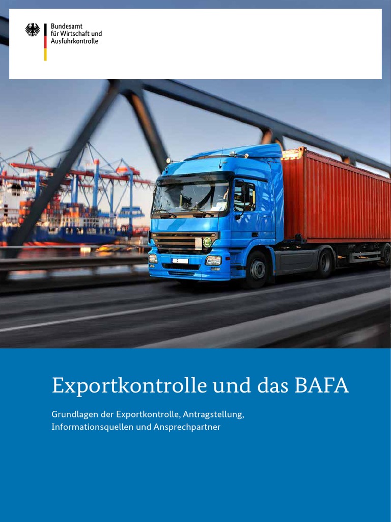 Afk Merkblatt Exportkontrolle Bafa