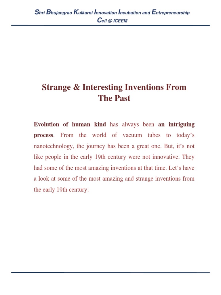 Strange and Interesting Inventions | PDF | Home & Garden