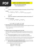 EMT 2 Marks and 16 Marks-Question Bank