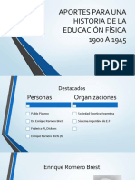 Aportes para La Historia de La Educación Física