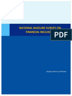 National Baseline Survey On Financial Inclusion