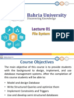 DBMS Lecture 1 File System