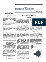 Volume 1, Number 2 of Mathematical Excalibur explores fractal geometry and Pythagorean triples