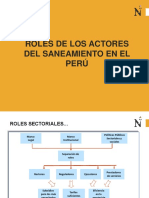 Roles y Actores en Saneamiento