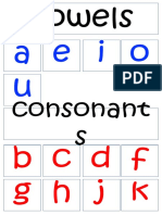 Vowel Consonant