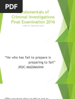 Fundamentals of Criminal Investigations 2016