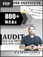 Audit MCQ For CA IPCC OldNew Syllabus by CA Nitin Gupta PDF