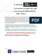 Mensuration Formulae For SSC CGL SSC CPO Railways Group D RPF ALP in PDF Part 2