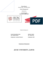 Jecrc University, Jaipur: Project Report