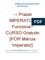 CURSO Prazer IMPERATOR Depoimentos - CURSO Gratuito (POR Márcia Imperator)