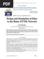 Design and Simulation of Fiber To The Home (FTTH) Network