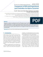 Design and Comparison of PID and Proportional Resonant Controllers For Matrix Converter PDF