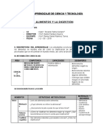 Sesión de Aprendizaje de Ciencia y Tecnología