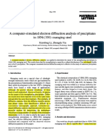 A Computer-Simulated Electron Diffraction Analysis of Precipitates in 18ni (350) Maraging Steel - 016