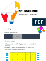 Pelmanism: A Matching Type Game