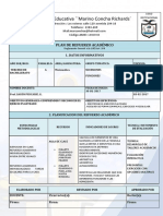 Planificación Refuerzo Matematica 5