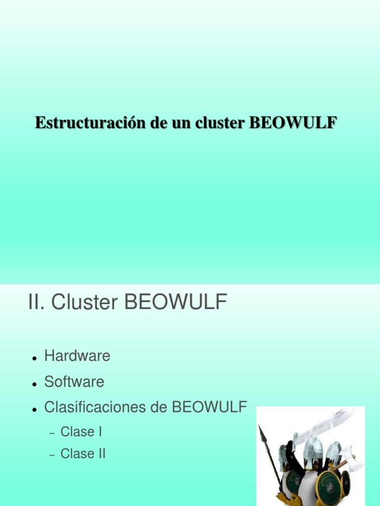 Cluster Beowulf | PDF | Grupo de computadoras | Computación paralela
