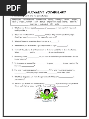 employment vocabulary y pdf