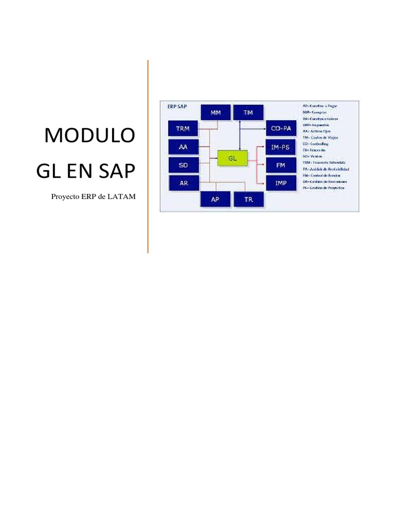 Modulo GL en Sap PDF | PDF | normas internacionales de INFORMACION ...