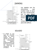 Zapatas, cimientos y estructura básica de una construcción