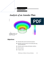Analysis of An Annular Plate: Workshop 1