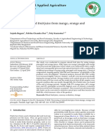 Processing of Mixed Fruit Juice From Mango, Orange and Pine Apple