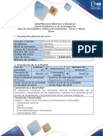 Guia de Actividad y Rúbrica de Evaluación - Tarea 1 - Seres Vivos