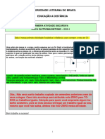 Discursiva 1 - Eletromagnetismo - 2018-2