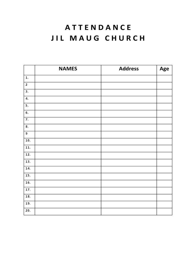 ATTENDANCE PDF