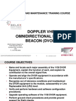 Doppler VHF Omnidirectional Range Beacon (Dvor) : Operation and Maintenance Training Course