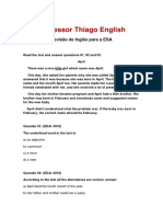 Revisao de Ingles para A Esa PDF