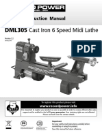 DML305 Cast Iron 6 Speed Midi Lathe: Original Instruction Manual