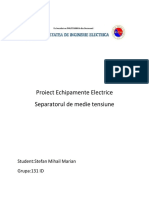 Proiect Echipamente Electrice
