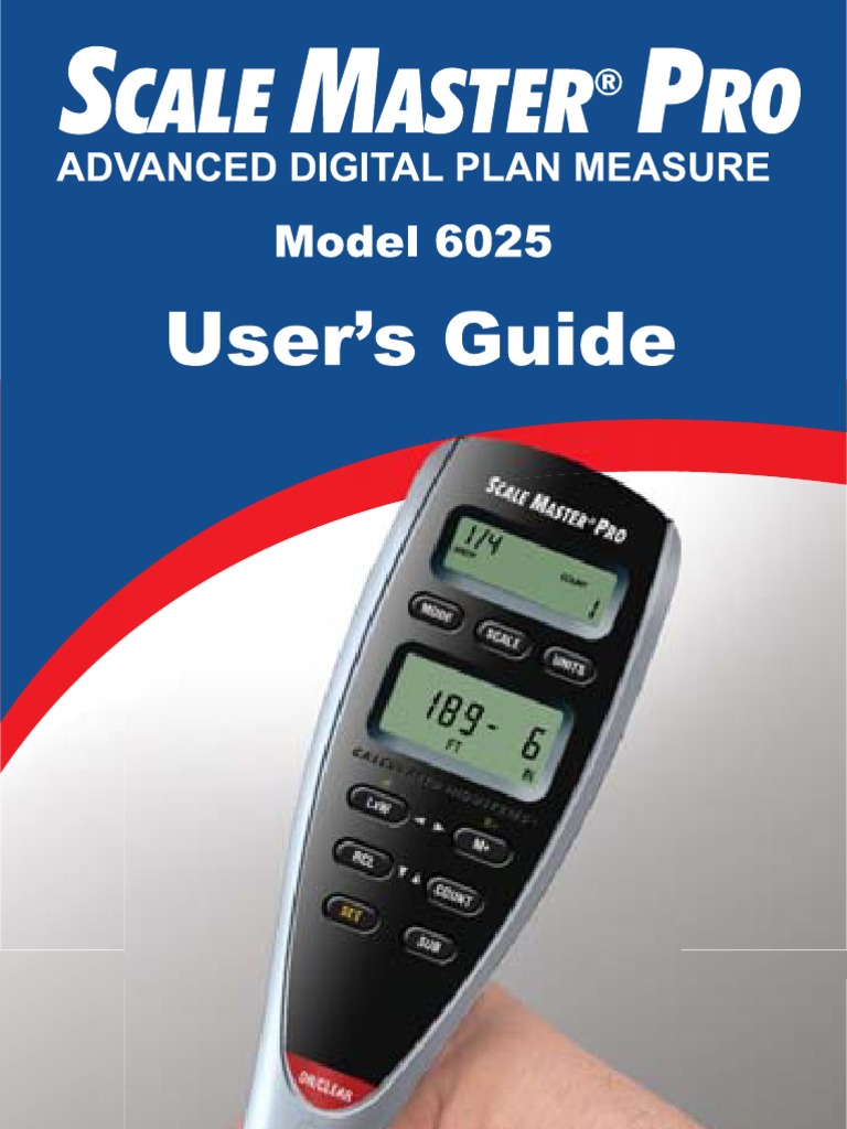 Scale Master Pro User Manual Area Volume