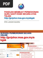 Panduan Permohonan Sekolah Untuk Guru Ganti KGSK