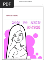 How to Draw How to Draw Barbie - Hellokids.com