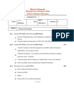 Sde Assginment Business Environment Sem II SET I