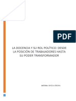 Ensayo Rol Político Del Docente